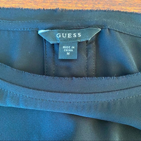 NWOT Guess Blouse with Pearl and Metallic Accents - Picture 4 of 8